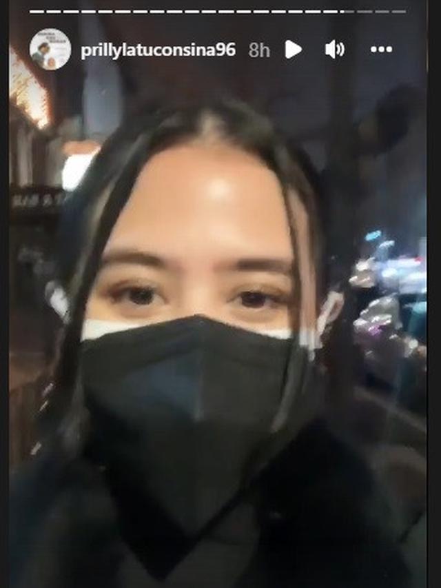 Prilly Latuconsina liburan tahun baru 2022 di New York City (Foto: Instagram/prillylatuconsina96)