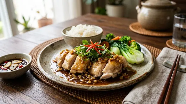 Resep Ayam Kukus Saus Tiram/AI Generated