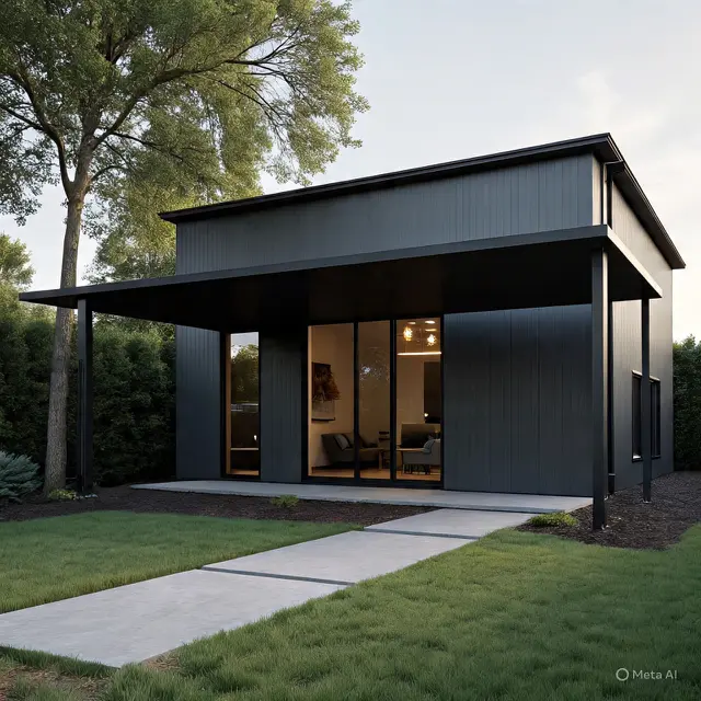 Ilustrasi Kanopi Baja Ringan (Foto: Meta AI)