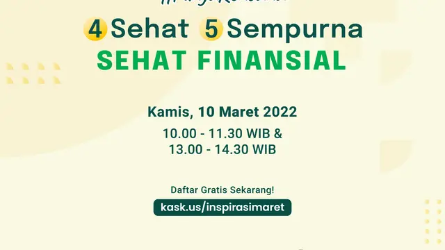 Webinar Inspirasi Emas #PunyaRencana 4 Sehat 5 Sempurna Sehat Finansial