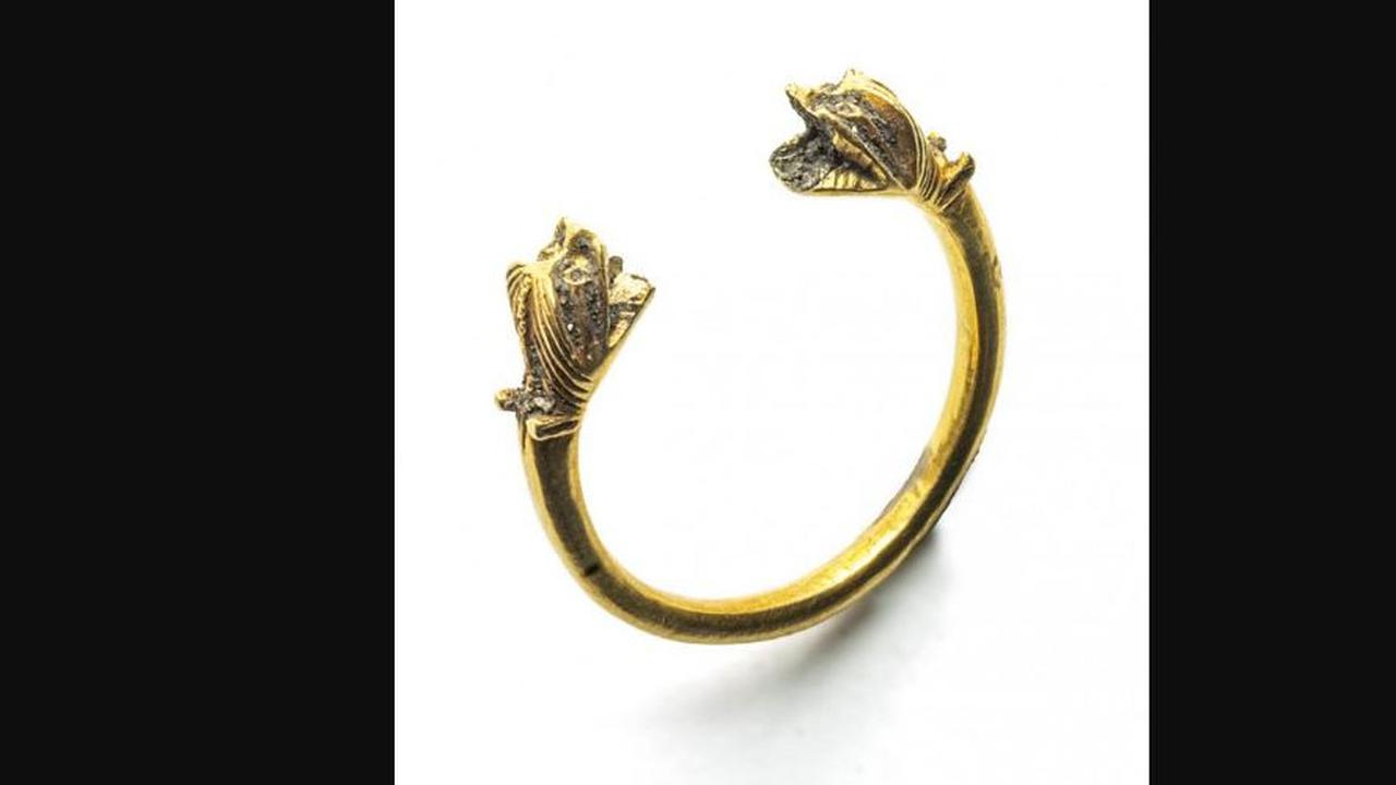 Arkeolog Temukan Cincin Emas Motif Ular Berusia Hampir 1.000 Tahun di Saluran Pembuangan, Masih Utuh dan Berkilau