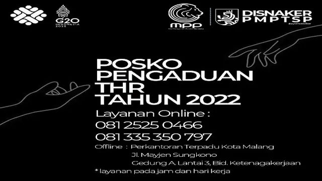 Pemkot Malang Buka Posko Pengaduan THR 2022
