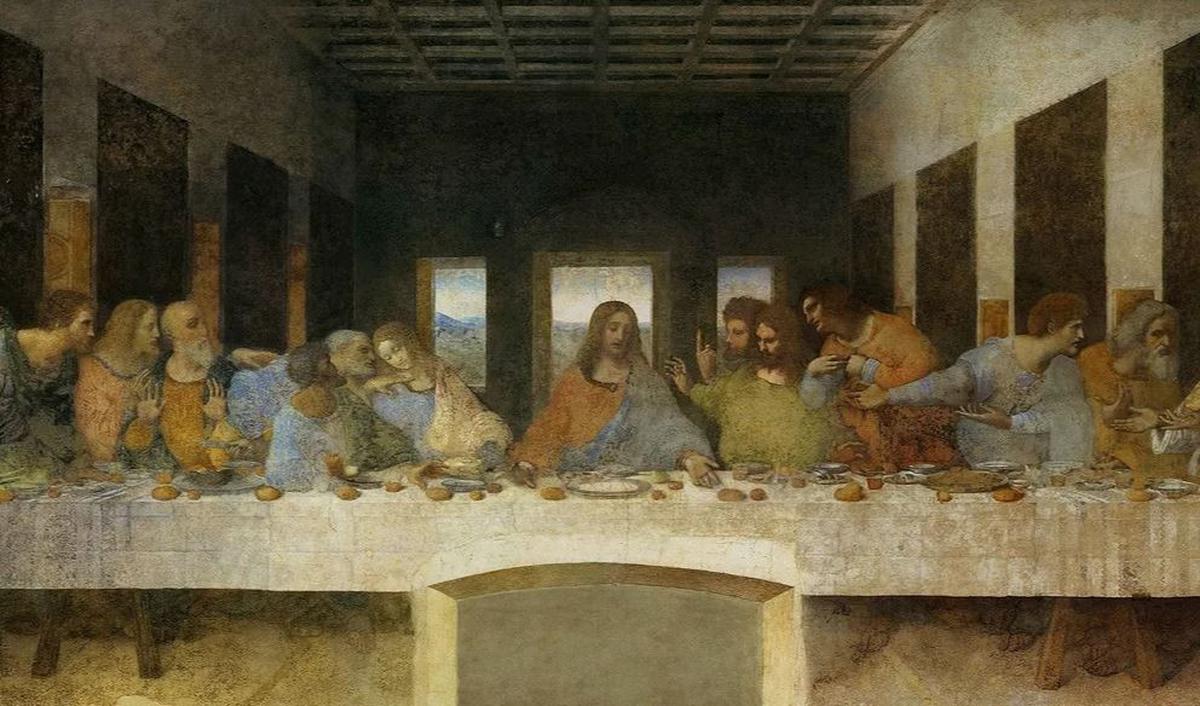 Menurut sejumlah kisah yang dimuat dalam berbagai tabloid, pelukis abad ke-15 itu memprediksi kiamat, menyembunyikan petunjuk tanggal kiamat di dalam lukisannya berjudul The Last Supper (Perjamuan Terakhir). Klaim soal kiamat dalam lukisan da Vinci pertam