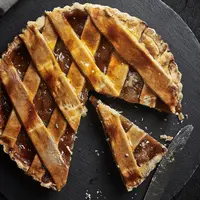 ilustrasi pie apel/copyright Unsplash/Hugo Aitken