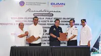 Penandatanganan kontrak PSO untuk PELNI dan KAI (dok: BKIP)