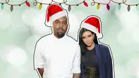 Kim Kardashian dikabarkan melarang Kanye West datang ke pesta Natal yang diadakan keluarganya (foto: Sugar Scape)