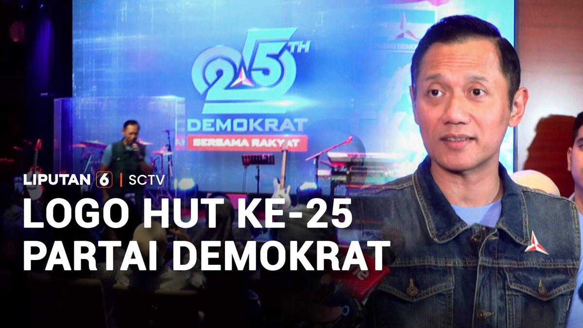 Logo HUT ke-25 Partai Demokrat