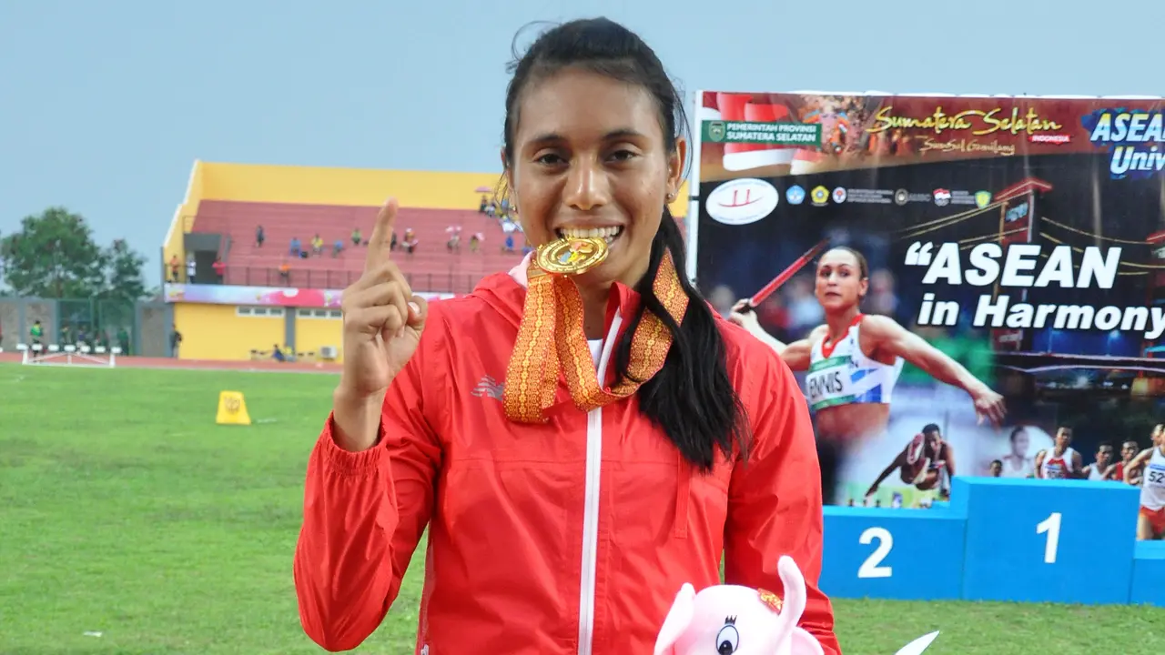 Atlet Lompat Jangkit Putri Maria Natalia Londa