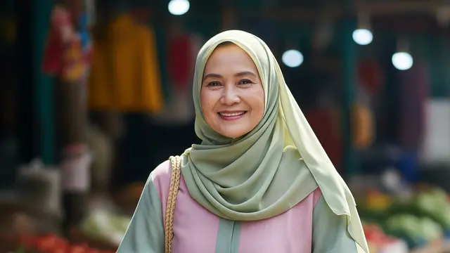 Model Gamis Simple untuk Lansia Tanpa Berlebihan