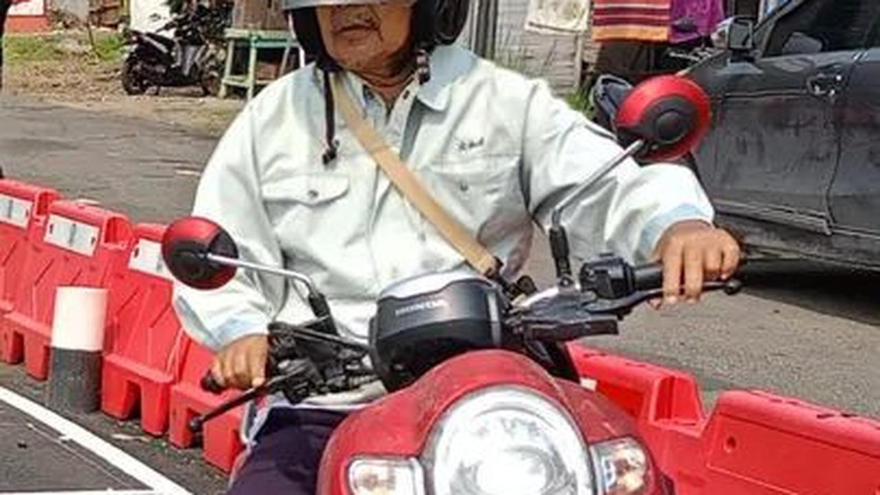 Kakek 63 Tahun Berhasil Lulus Ujian SIM di Polres Serang, Lintasan Baru Tanpa Zigzag