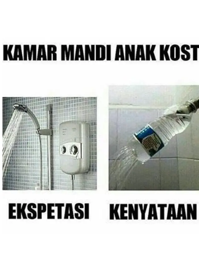6 Shower Low Budget ala Anak Kos Ini Bikin Tepuk Jidat