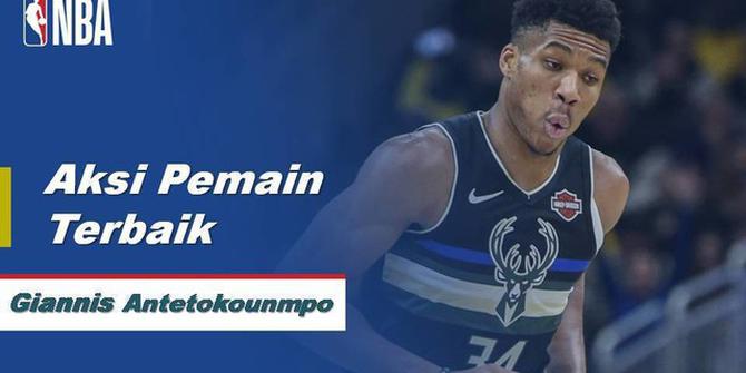 VIDEO: Giannis Antetokounmpo Bawa Milwaukee Bucks Kalahkan LA Lakers 111-104 di NBA