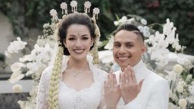 Susan Sameh saat akad nikah bersama Khalid Attamimi.
