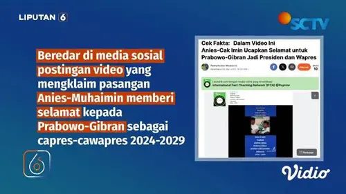 VIDEO: Cek Fakta: Anies-Muhaimin Beri Selamat atas Kemenangan Prabowo-Gibran, Benarkah?