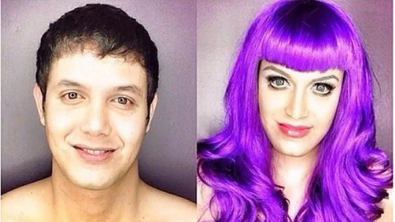 Dengan Make Up, Pria Ini Berubah Menjadi 43 Artis Terkenal