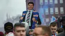 Kepastian Glasgow Rangers menjadi juara didapat pada 7 Maret 2021 saat Rangers mengalahkan St. Mirren 3-0 dan saingan mereka, Glasgow Celtic cuma bermain imbang 0-0 dengan Dundee United. Rangers mengoleksi 88 poin, sementara Celtic 68, dan mustahil terkejar dengan sisa 6 laga. (AFP/Andy Buchanan)