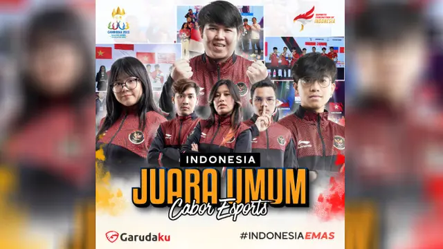 Indonesia Raih Juara Umum Cabang Olahraga Esports di SEA Games 2023