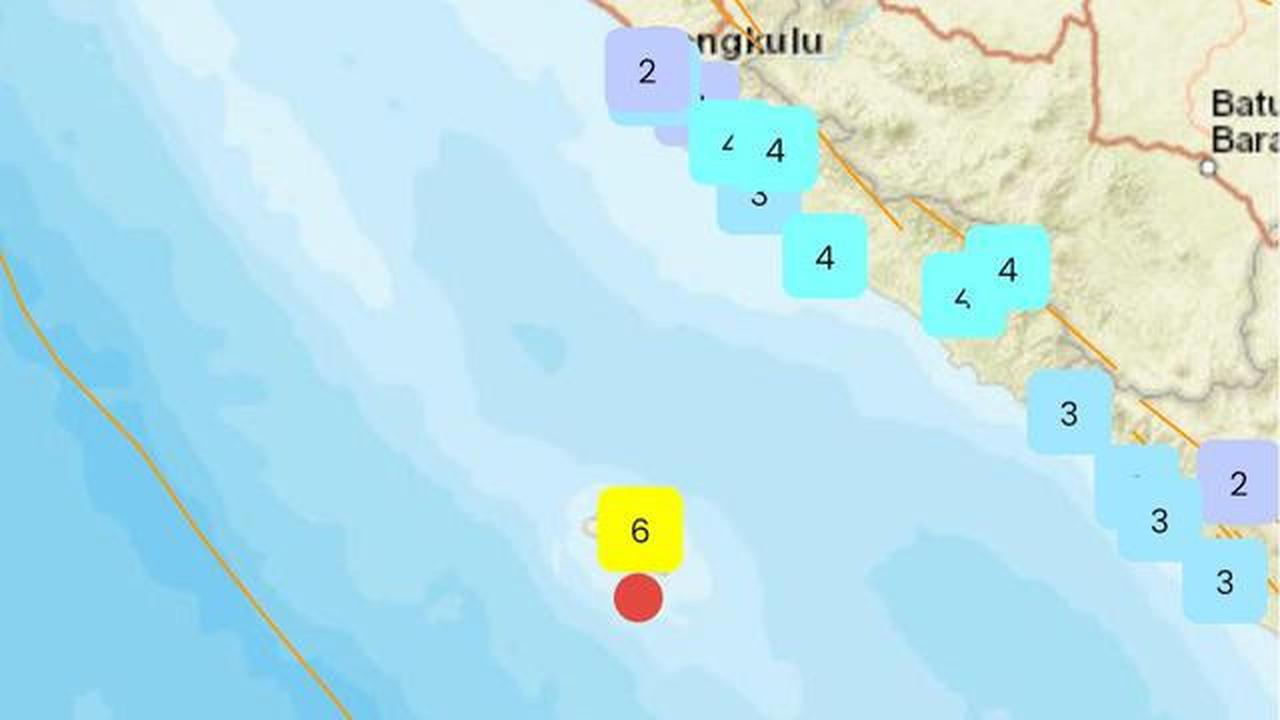 Gempa Magnitudo 5,6 Guncang Enggano Bengkulu