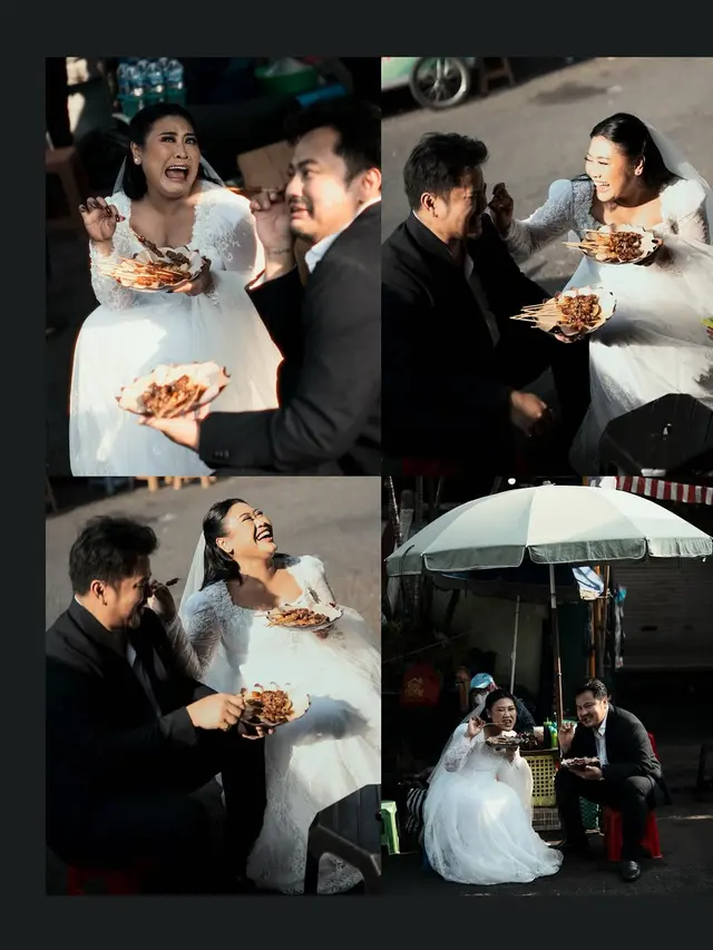 8 Potret Prewedding Boiyen di Jogja, Ambil Spot Malioboro dan Pasar Beringharjo