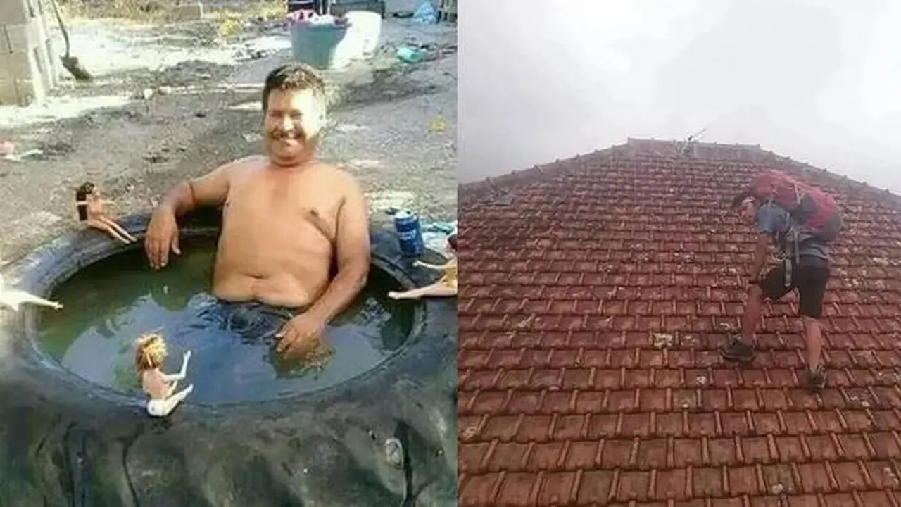 8 Potret Nyeleneh Orang Liburan Low Budget Ini Kasihan Banget