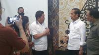 Ketua umum Solmet Silfester Matutina saat bertemu Jokowi. (Istimewa)