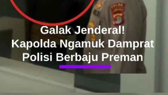 Jenderal Marah! Kapolda Lampung Galak Sidak Ditlantas, Ngamuk Damprat Polisi Berbaju Preman