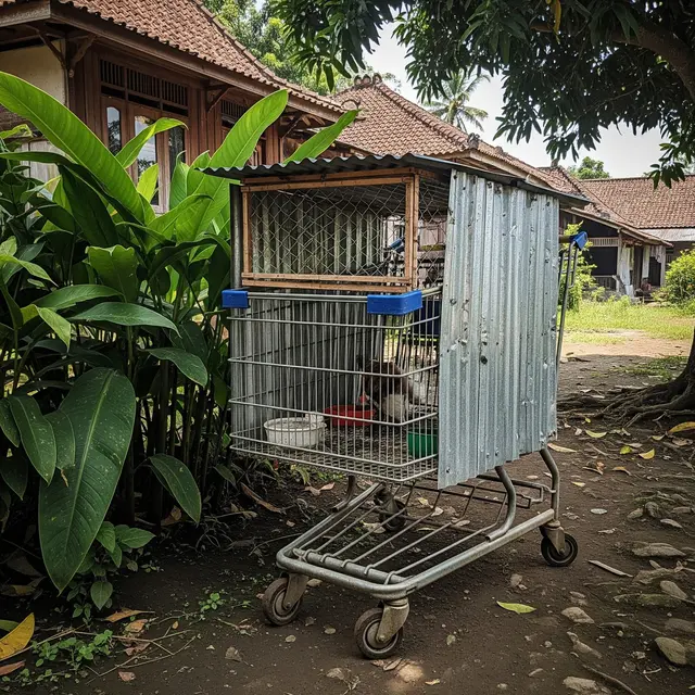 Ide Kandang Hewan Kecil dari Barang Bekas yang Jarang Terpikirkan (AI)