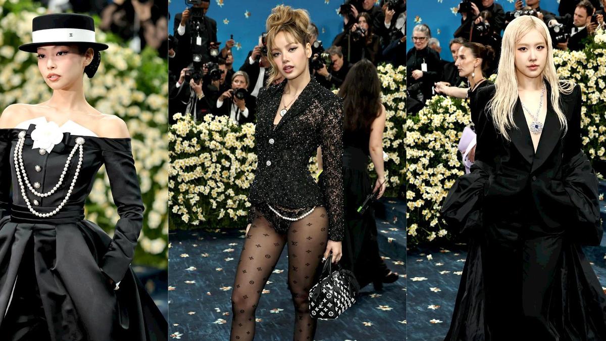 Adu Gaya Member BLACKPINK di Met Gala 2025: Jennie Tampil Klasik, Lisa Pakai High-Cut Pants, Rosé Tampil Topless nan Elegan