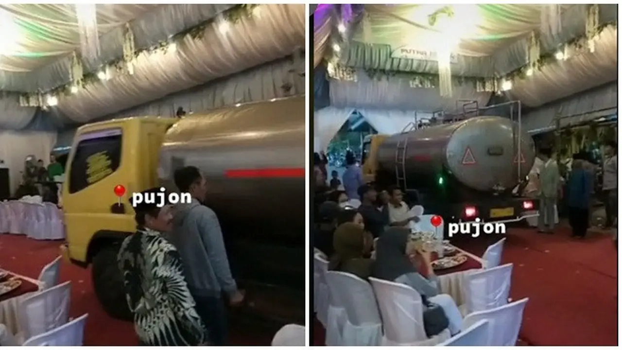 Tutup Jalan untuk Pernikahan, Video Truk Lewat Tengah Resepsi Ini Jadi Sorotan