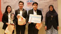 Mereka adalah Tantyo Edo Wicaksana, Kelvin dan Jessica Meilina mahasiswa Teknik Industri President University angkatan 2015.