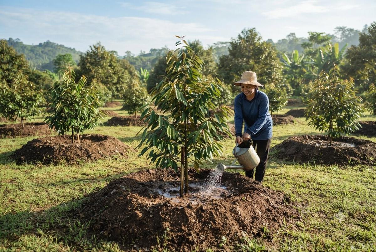 Cara Merawat Pohon Durian Muda agar Cepat Tumbuh