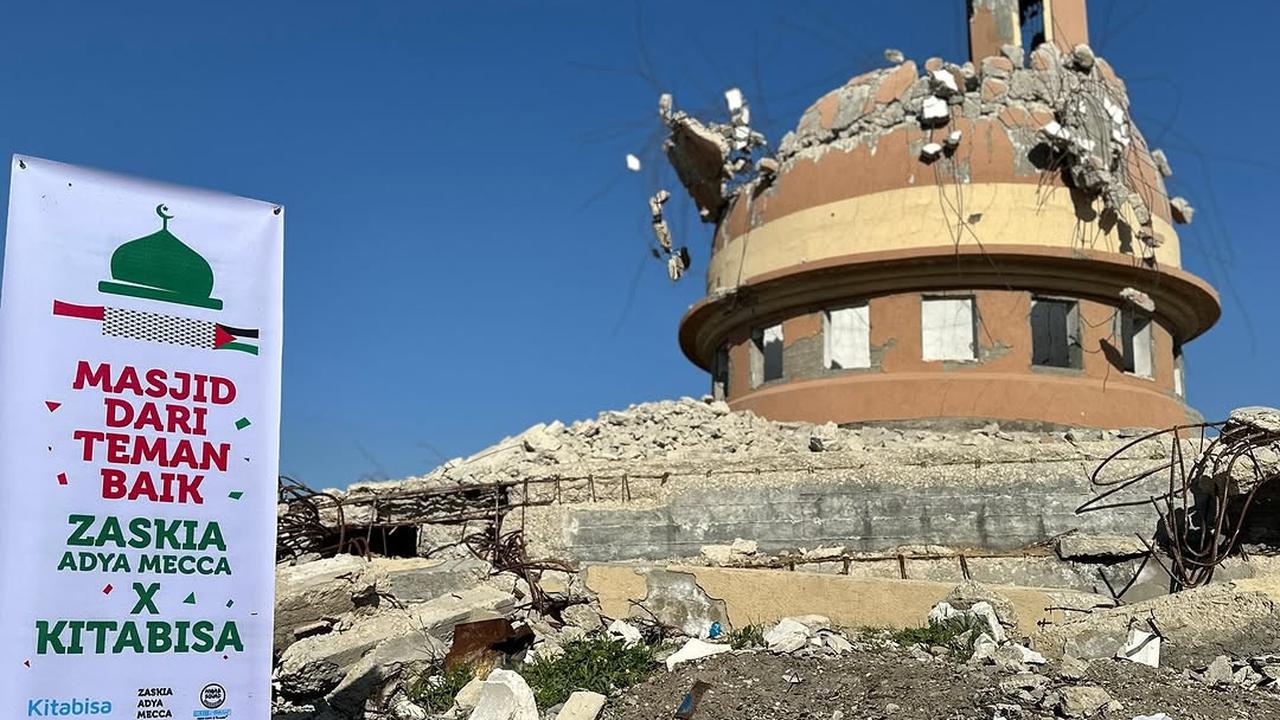 Penuh Haru, Zaskia Adya Mecca Ceritakan Akhirnya Bisa Bangun Masjid di Gaza - Perdana Digunakan untuk Sholat