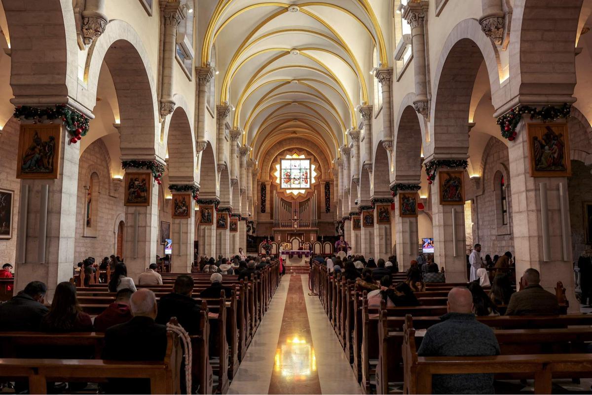 Tak ada ingar-bingar Natal di Gereja Kelahiran Yesus