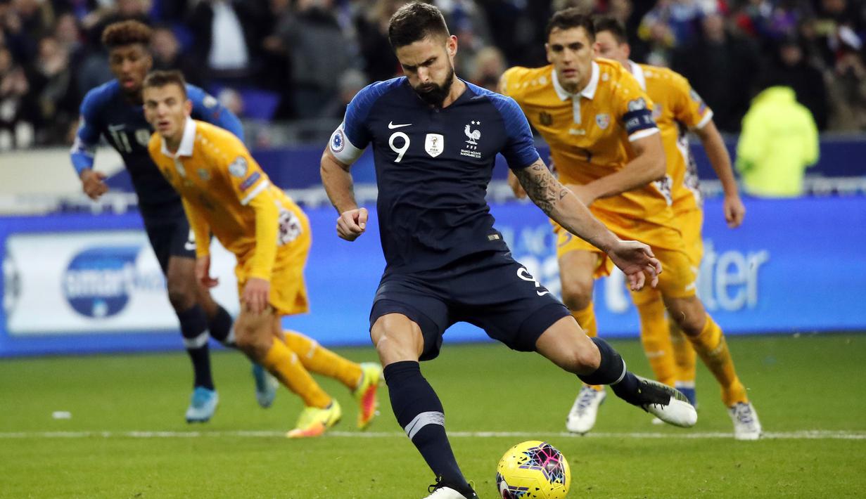 FOTO Prancis Menang Tipis Atas Moldova di Kualifikasi 