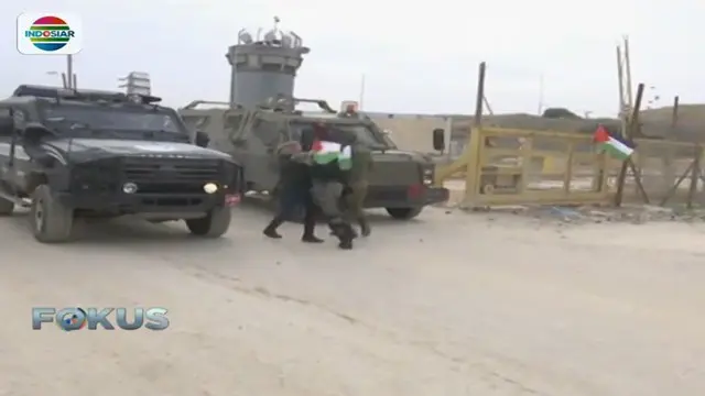 Protes Penahanan Gadis Pelestina, Demonstran Bentrok dengan Tentara Israel