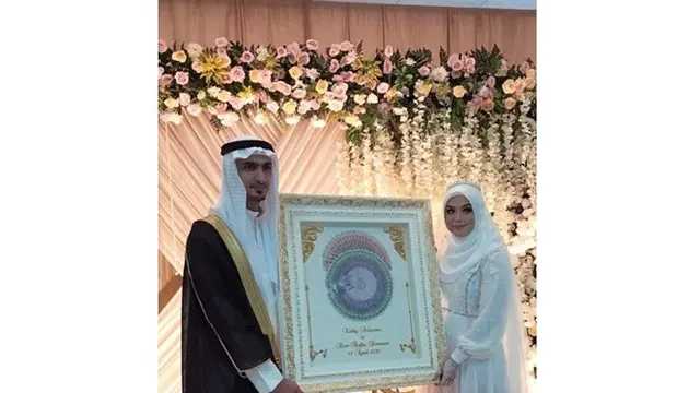 6 Momen Pernikahan Vebby Palwinta dengan Pria Keturunan Arab, Digelar Tertutup