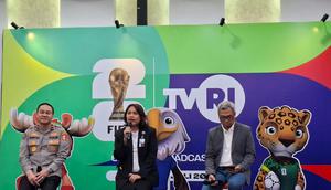 Konferensi pers Piala Dunia 2026 di Media Centre TVRI, Jakarta, Kamis (5/7/2026). (Bola.com/Hery Kurniawan).