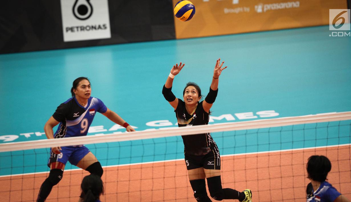 PHOTO Timnas Voli Putri Indonesia Lolos Ke Final SEA Games 2017