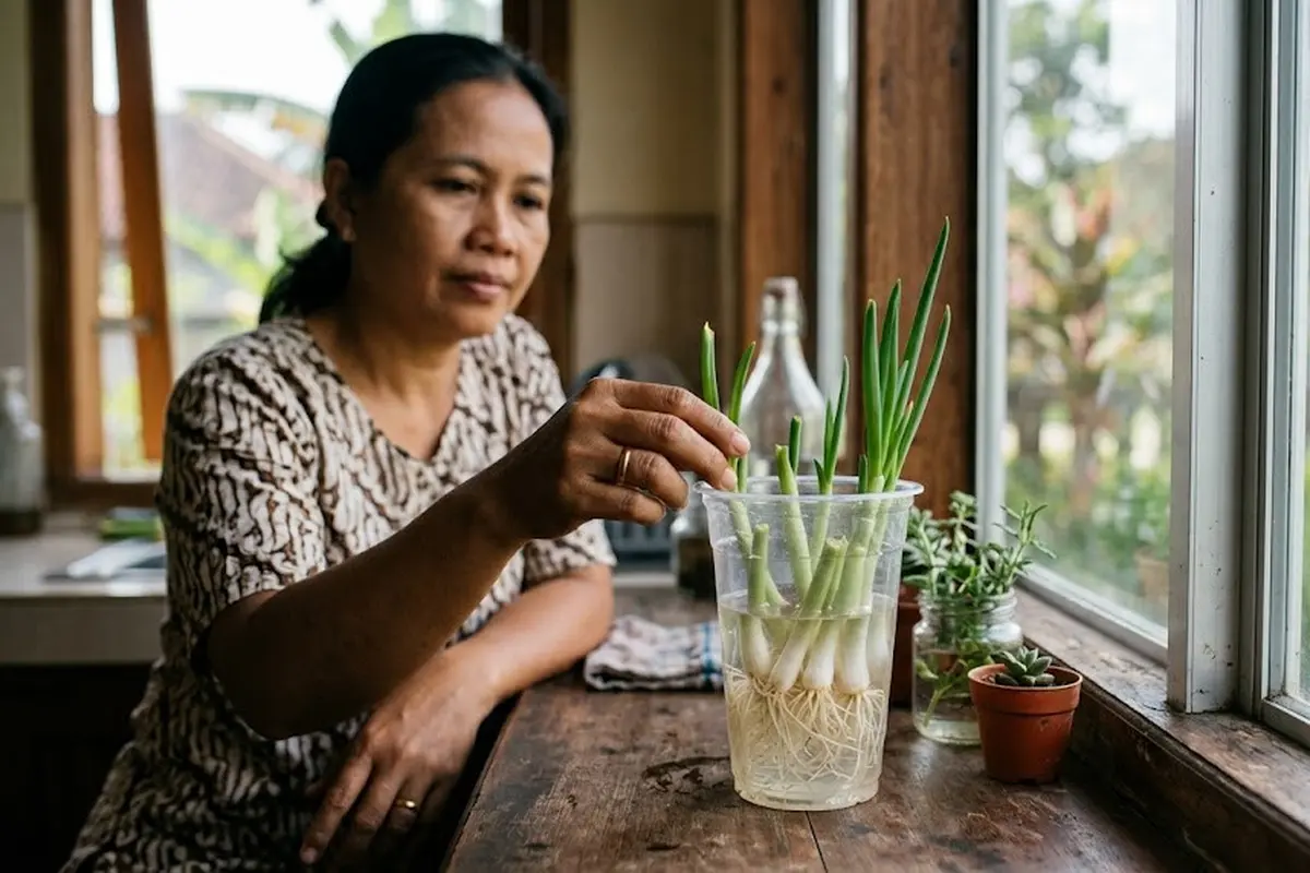 Regrow Daun Bawang