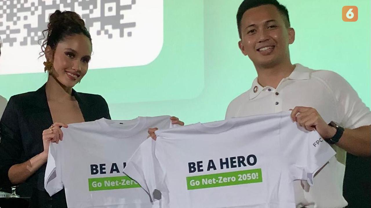 Cinta Laura dan Zagy Berian di Indonesia Net-Zero Summit 2023