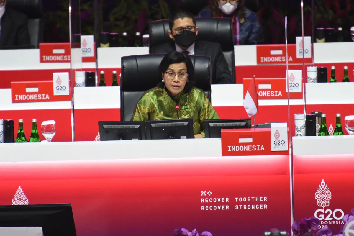 Sri Mulyani menekankan bahwa dunia harus mengelola risiko jangka pendek lainnya di masa mendatang (Panitia Nasional Presidensi G20 Indonesia).