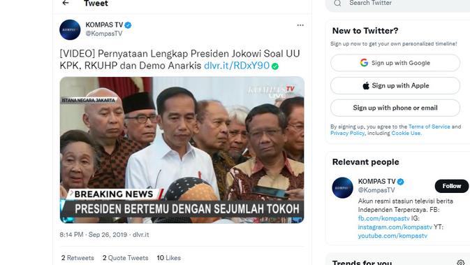 Cek Fakta Liputan6.com menelusuri klaim foto Presiden Jokowi umumkan bebas masker dan kegiatan masyarakat kembali normal