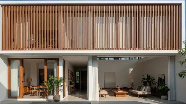 Desain Rumah Minimalis yang Tetap Terang Tanpa Lampu Siang Hari/Gemini AI