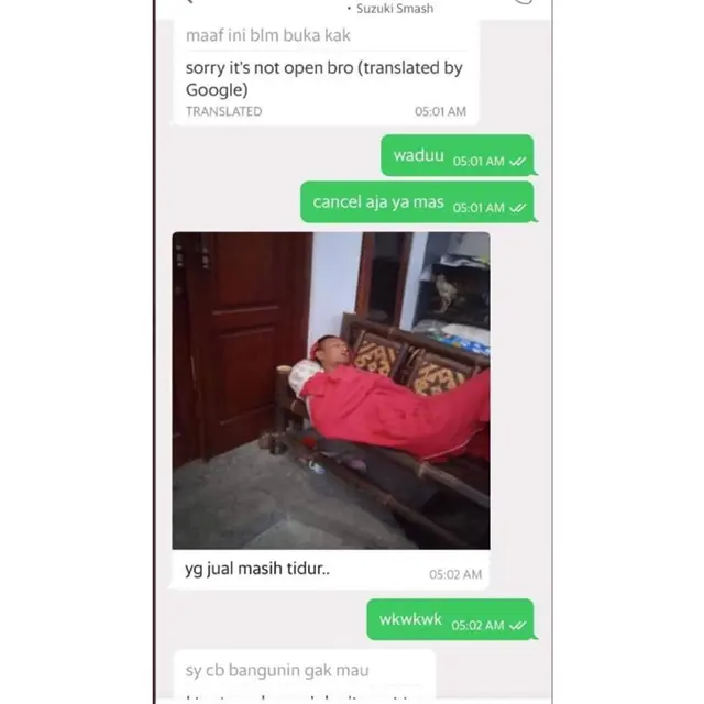 6 Chat Ojol Diterjemahkan Otomatis ke Bahasa Inggris Ini Maknanya Kocak