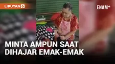 Ketangkap Basah, Pencuri Kerupuk Dihajar Emak-emak