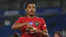 1. Mason Greenwood - Pemain berusia 18 tahun ini tampil mengesankan bersama Manchester United. Greenwood telah menyumbangkan 16 gol dan lima aasist di semua kompetisi. (AFP/Mike Hewitt/pool)