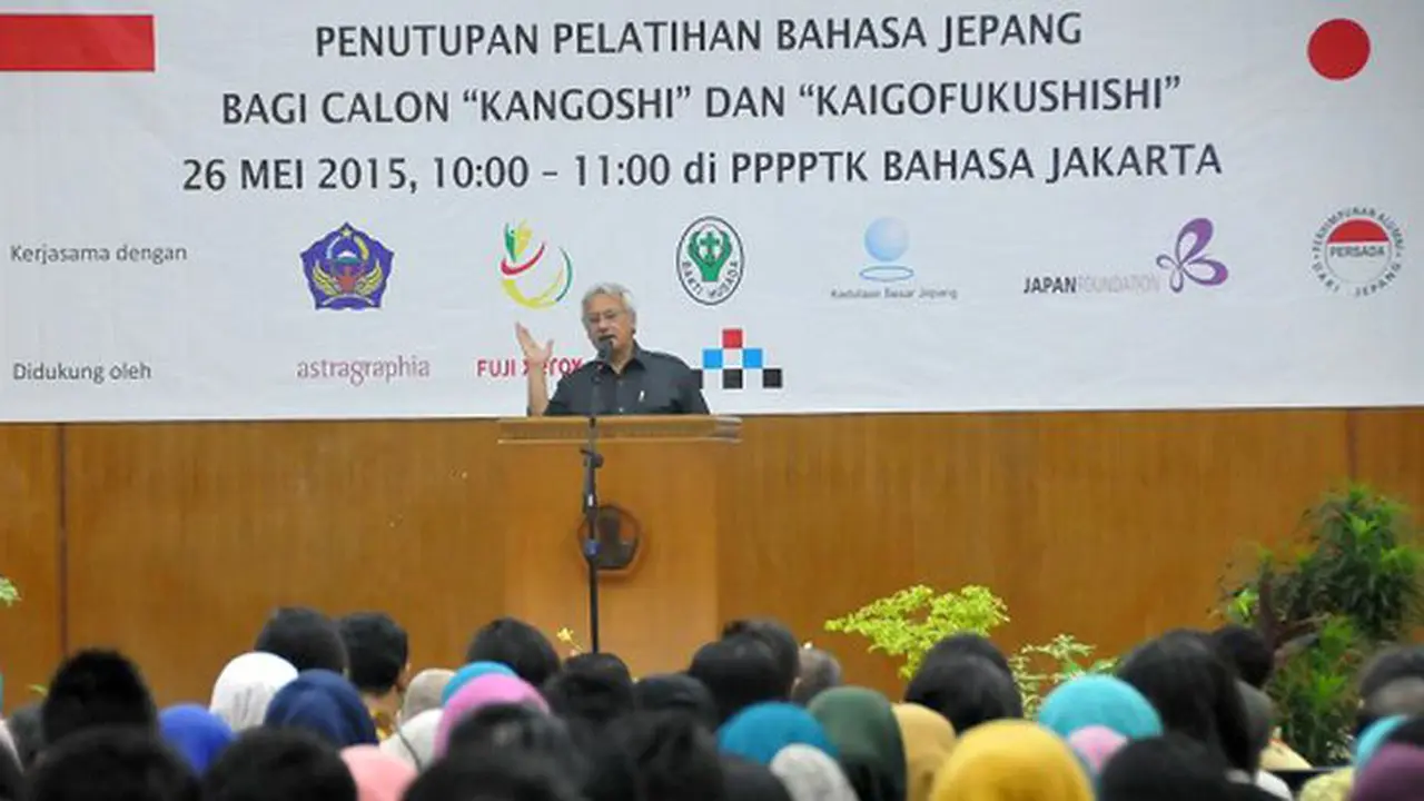 Pelatihan Bahasa Jepang bagi Tenaga Kerja Indonesia.