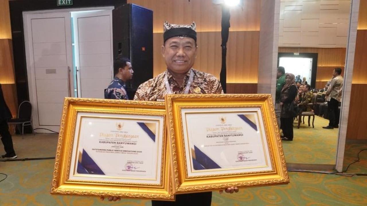 Inovasi Banyuwangi Jagoan Tani dan I-Care Raih Penghargaan Kovablik Jatim 2025