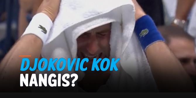 VIDEO: Momen Novak Djokovic Menangis di Tengah Final Grand Slam US Open 2021