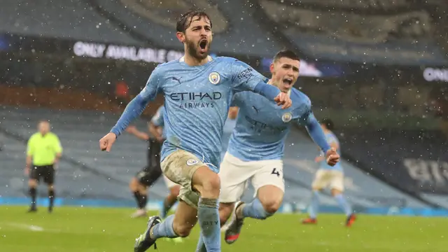 Bernardo Silva Cetak Gol, Manchester City Hajar Aston Villa 2-0